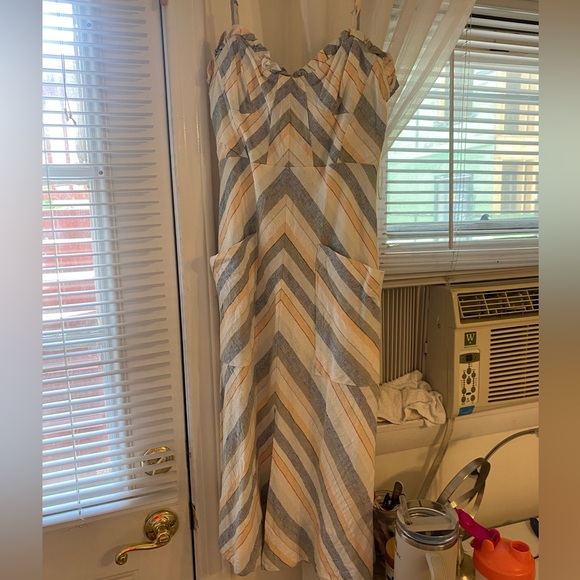 ASTR corset top linen midi dress - Picture 5 of 5